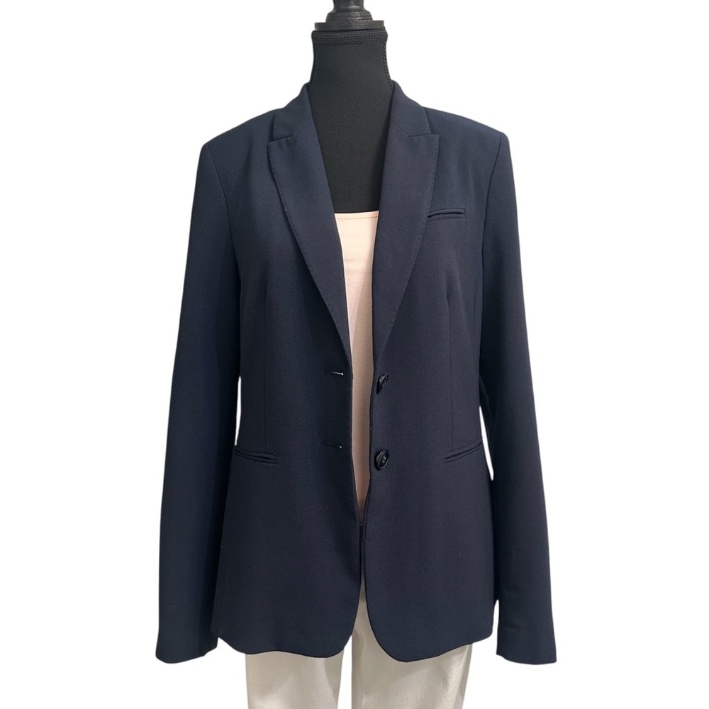 Olsen Europe Navy Classic Notch Collar Blazer size 8